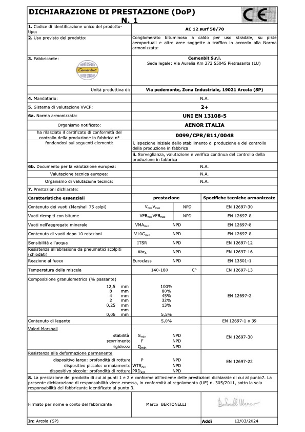 DoP Tappeto 0-15